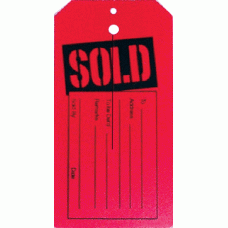 Sold Tags Black & Red